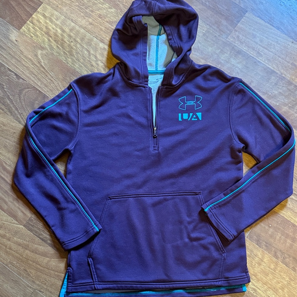 Under Armour Purple Hoodie with Aqua Details